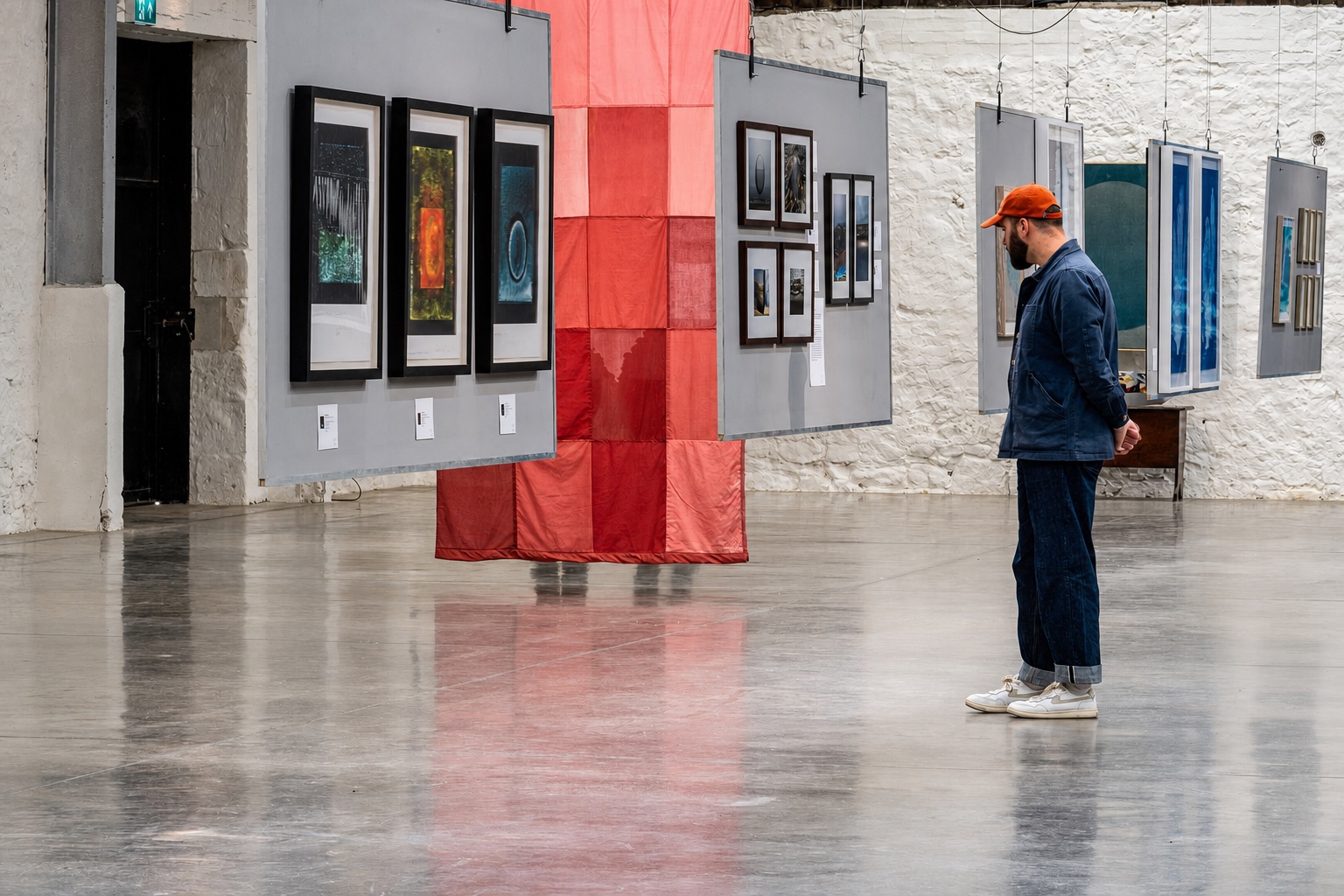 Artworks installed for Space to Breathe: Land & Sea at Bowhouse